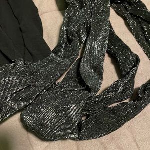 Silver sparkle tights